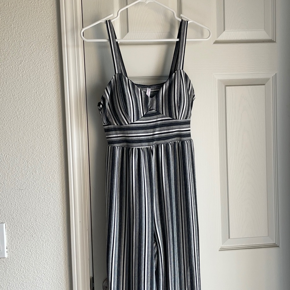 Striped jumpsuit